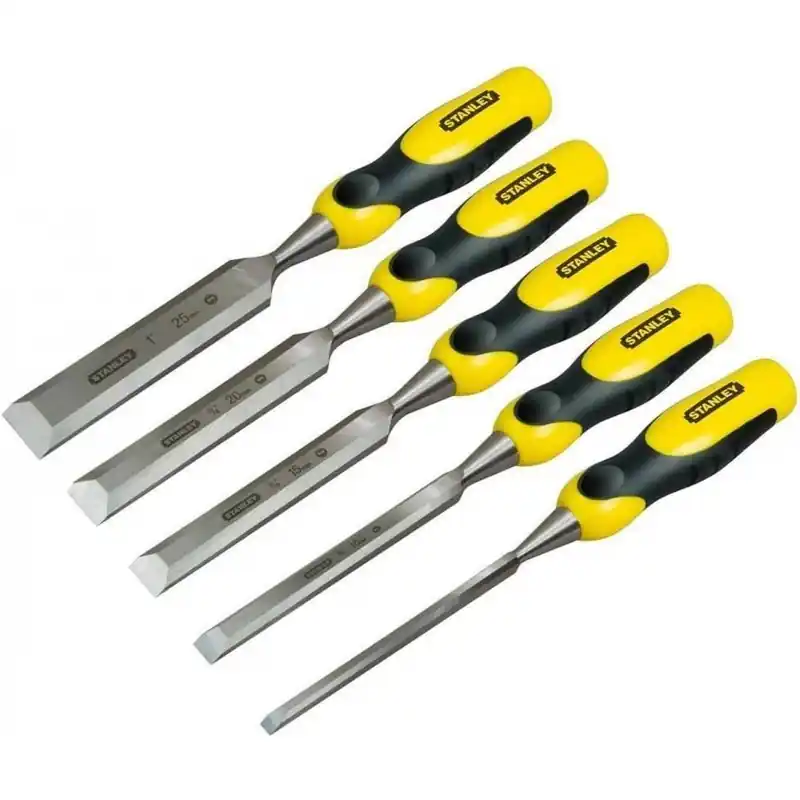 Markenprodukt Stanley 2-16-888 DynaGrip Stechbeitel-Set, 5-teilig (6, 10, 15, 20, 25mm)