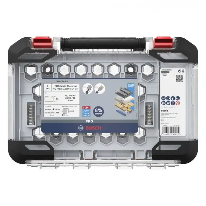 BOSCH PRO Multi Material PC Plus Lochsägen-Set, 19-68 mm,9-tlg. 2608594423 Zertifiziert