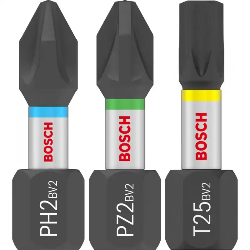 BOSCH PRO Impact Schrauberbit Set, PH2(x5)/PZ2(x5)/T20(x5)/T25(x5)/T30(x5), 25 mm, 25-tlg. Direkt Vom Hersteller