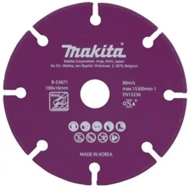 Markenware Makita B-53702 Diamond Wheel 180x1.6x22,23mm – Mehrfarbig