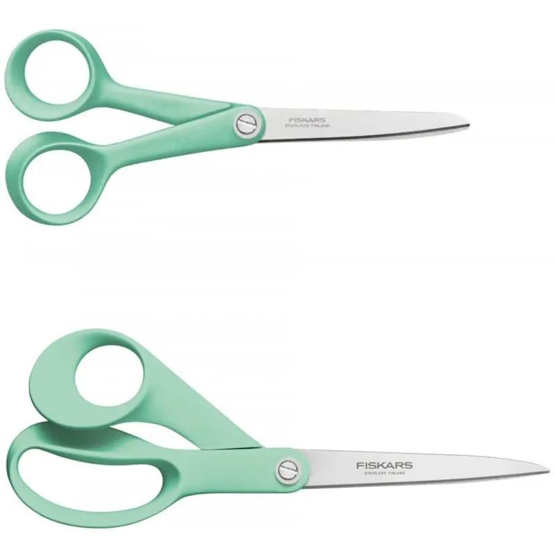 Fiskars Inspiration Mint Scheren-Set (17 cm & 21 cm) 1084006 Markenware