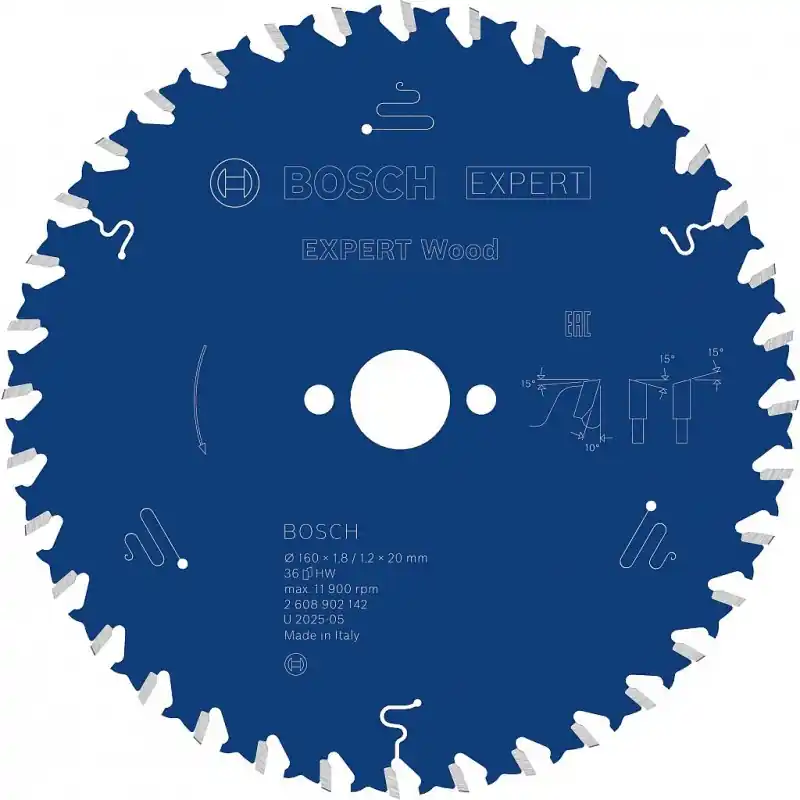 Bosch Kreissägeblatt Expert for Wood, 160 × 1,8/1,2 × 20 mm, T36 2608902142 Expressversand