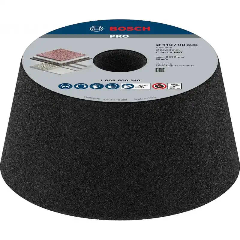 Bestseller BOSCH PRO STONE Konischer Schleiftopf, 90 x 110 x 55 mm, G30 1608600240