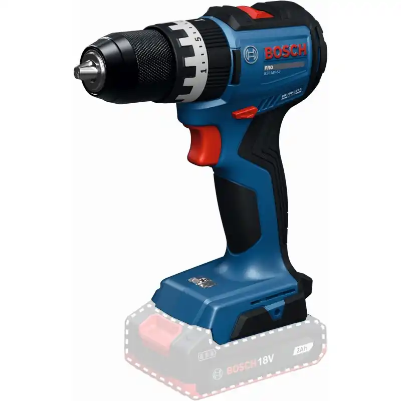 Beliebt BOSCH GSB18V-52 PROFESSIONAL Akku-Schlagbohrschrauber, ohne Akku 06019S0120