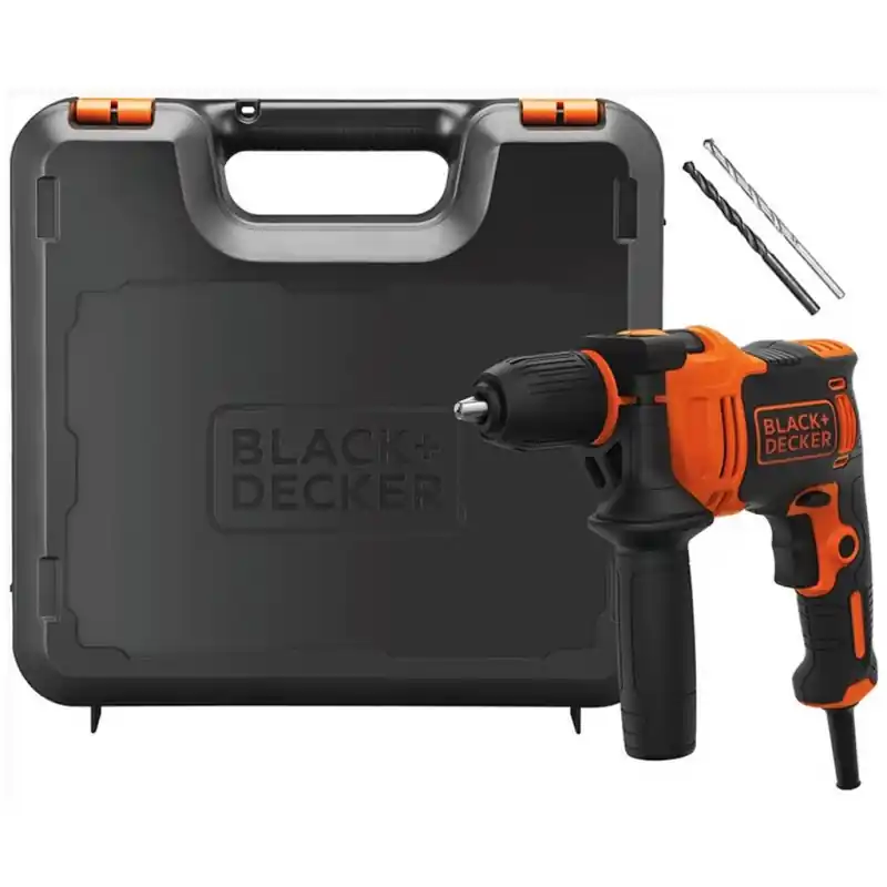 Bestpreis Black & Decker BEH550-QSK Elektro-Schlagbohrmaschine (17Nm/550W), Koffer