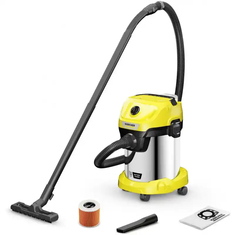 Kärcher WD 3-18 S Battery Akku-Nass-/Trockensauger (18V/ohne Akku/17L) 1.628-575.0 Ausverkauf