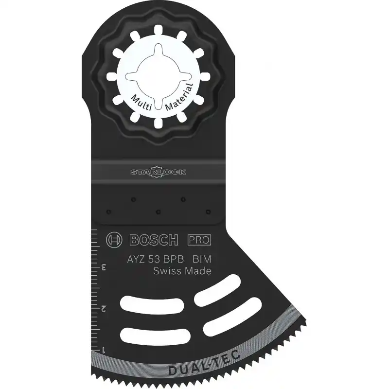 BOSCH PRO AYZ 53 BPB Dual-Tec Blatt für Multifunktionswerkzeuge, 53 x 40 mm 2608669116 Aktuell