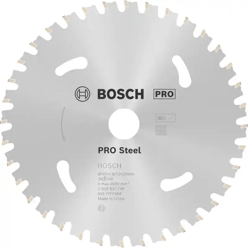 BOSCH PRO Steel cordless Kreissägeblatt 136 x 1,6 x 20 mm 2608837746 Highlight