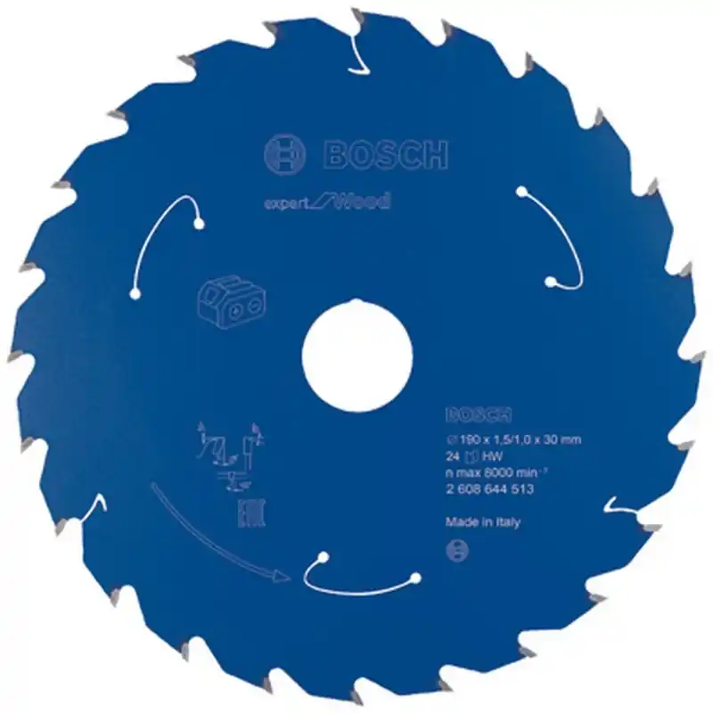 Top-Preis BOSCH Kreissägeblatt für Akk Expert for Wood 190×1,5/1×30 T24 2608644513