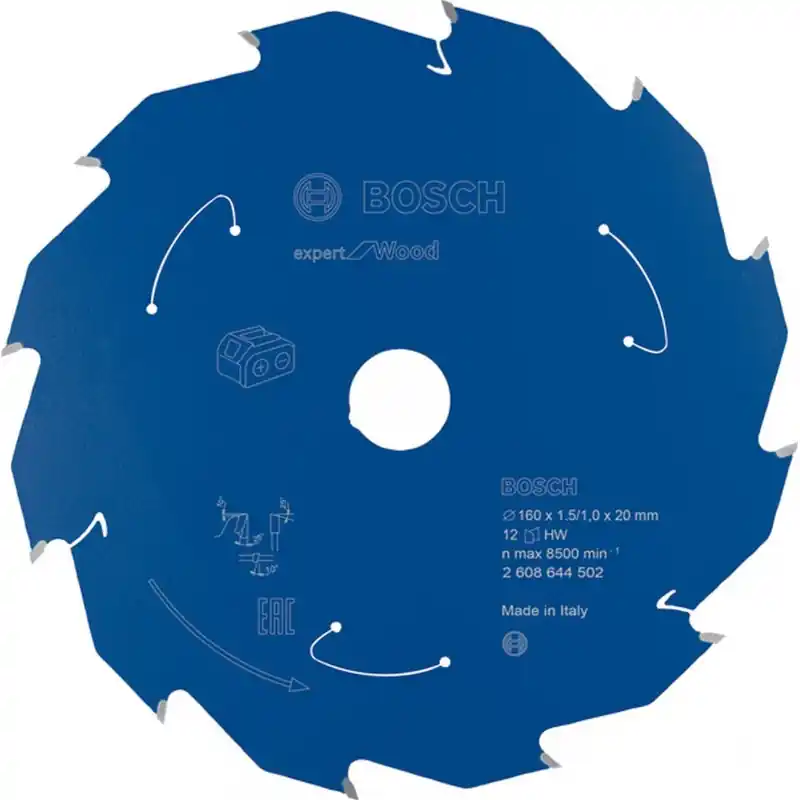 BOSCH Kreissägeblatt für Akku Expert for Wood 160x20x1,5/1x12T 2608644502 Wochenendangebot