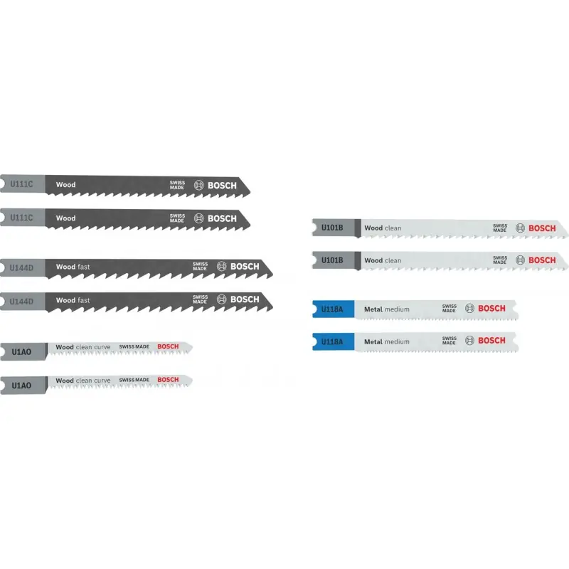 Schneller Versand BOSCH Stichsägeblatt Set Wood and Metal Basic, 10-tlg. 2607012074