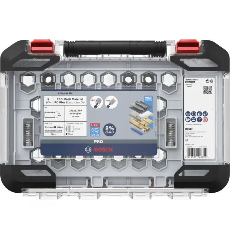BOSCH PRO Multi Material PC Plus Lochsägen-Set, 20, 44, 64 mm, 9-tlg. 2608594428 Bestseller