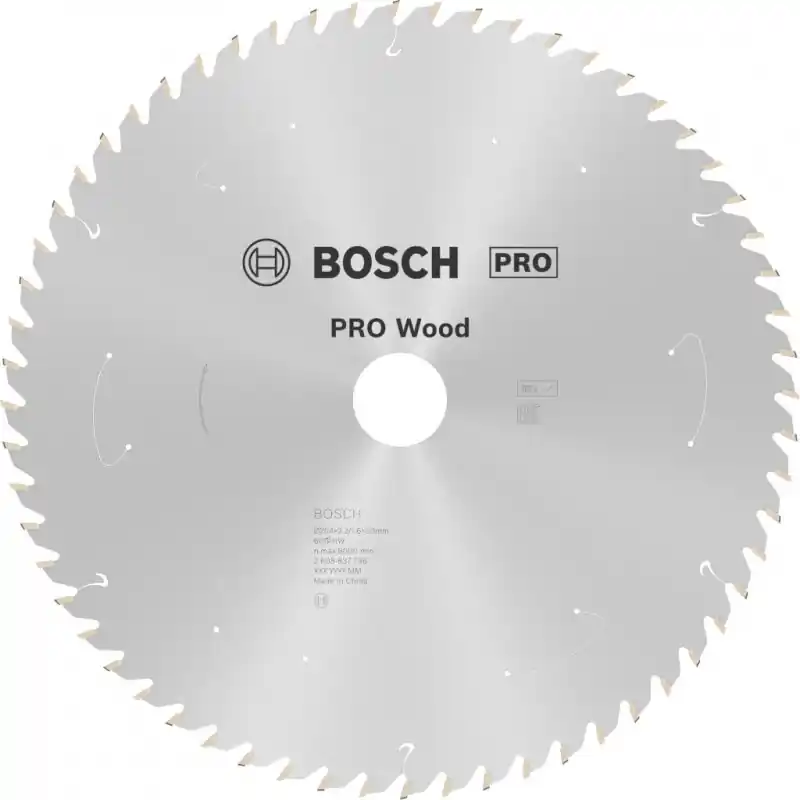 Begrenztes Angebot BOSCH PRO Wood cordless Kreissägeblatt 254x30x2,2/1,6x60T 2608837736