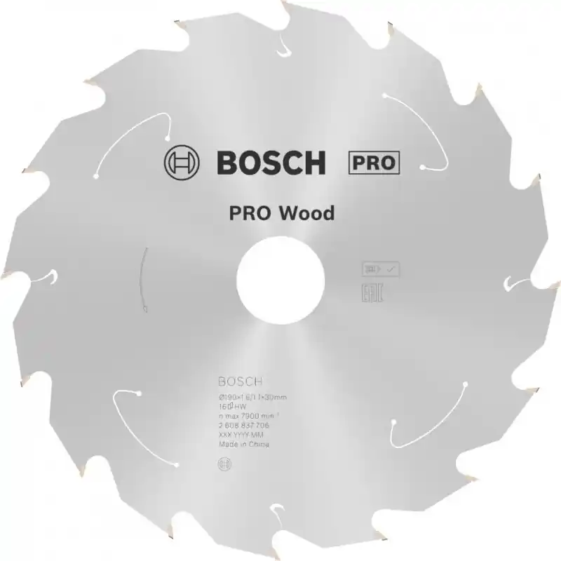 Schnäppchen BOSCH PRO Wood cordless Kreissägeblat 190x30/20x1,6/1,1x16T 2608837706