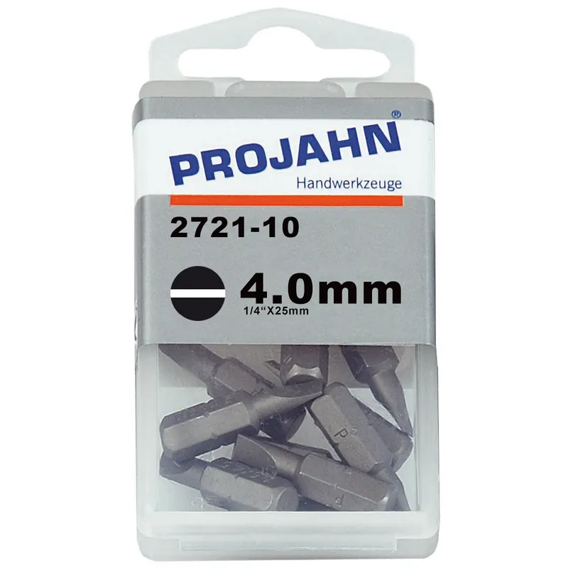 Preis Gesenkt PROJAHN Plus 1/4" Bit Schlitz 4,0 mm L25 mm 10er-Pack