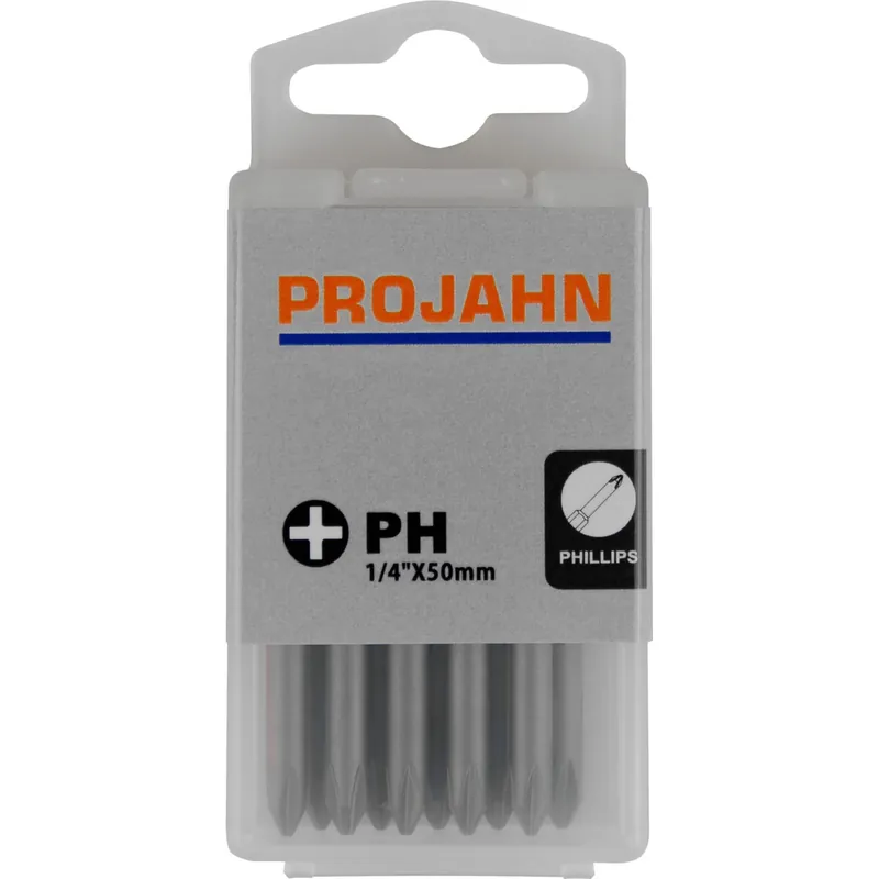 PROJAHN 1/4" Bit L50 mm Phillips Nr 2 10er-Pack Neu Im Sortiment