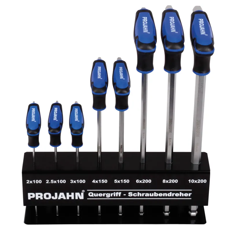 PROJAHN Quergriff-Schraubendreher-Satz 8-tlg. für Innensechskant-Schrauben mit Kugelkopf 2-10 mm Preisknaller
