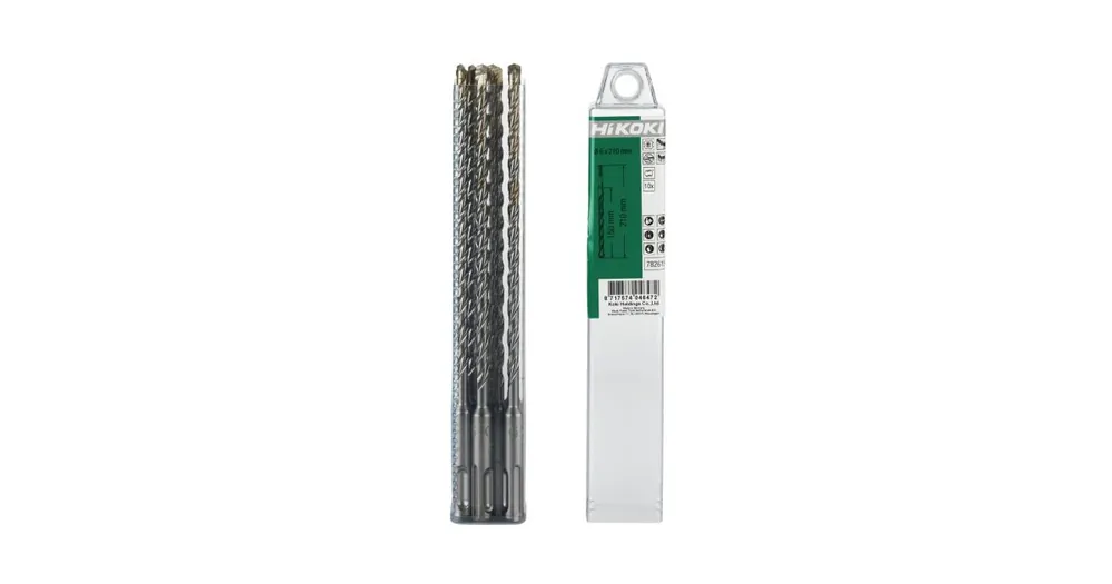 HIKOKI 10 SDS-Plus-Hammerbohrer, 2 Schneiden, 6,5 x 200/260 mm 782621 Neue Kollektion