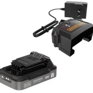 Sofort Bestellen BLACK+DECKER Powerconnect Batterie 18V, 2,0 Ah und Ladegerät 1A BDL2018S1B