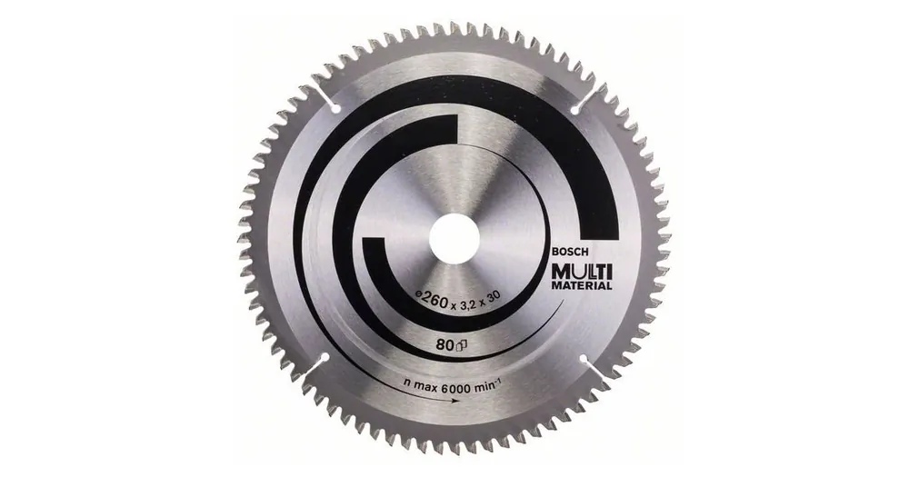 Abverkauf BOSCH Sägeblatt Multi Material 260 x 30 x 3,2 mm; 80 2608641204