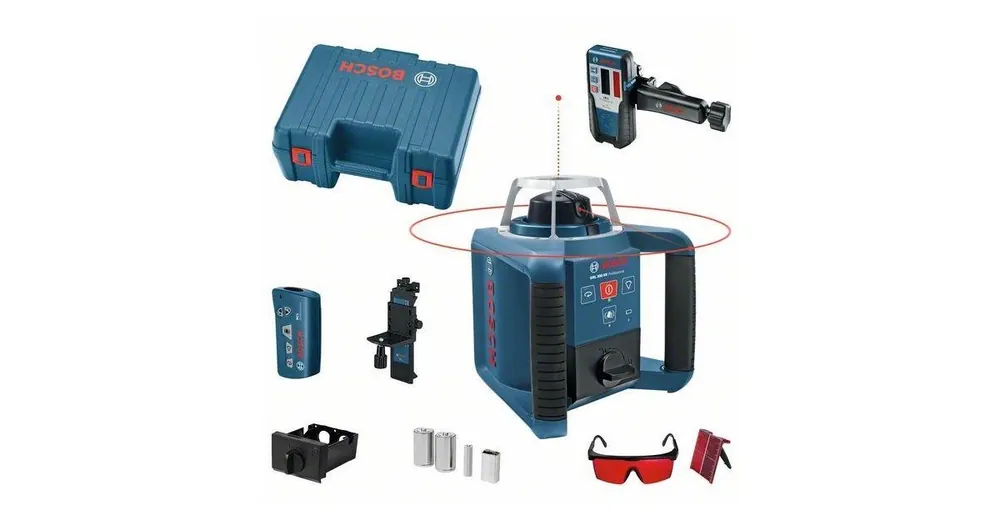 BOSCH Set Aufbau Rotationslaser + Empfänger LR 1 GRL 300 HV Professional 0601061501 Super-Preis