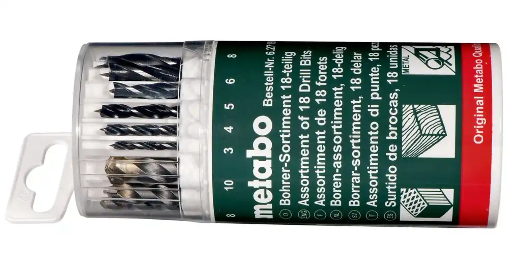 Neu Im Sortiment METABO Bohrer-Set Stein, Holz, Metall (18-teilig) 627190000