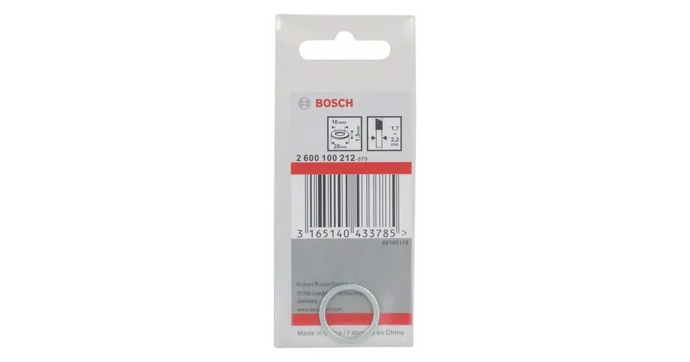 Expressversand BOSCH Reduzierring für Sägeblätter 20 x 16 x 1,5 mm 2600100212