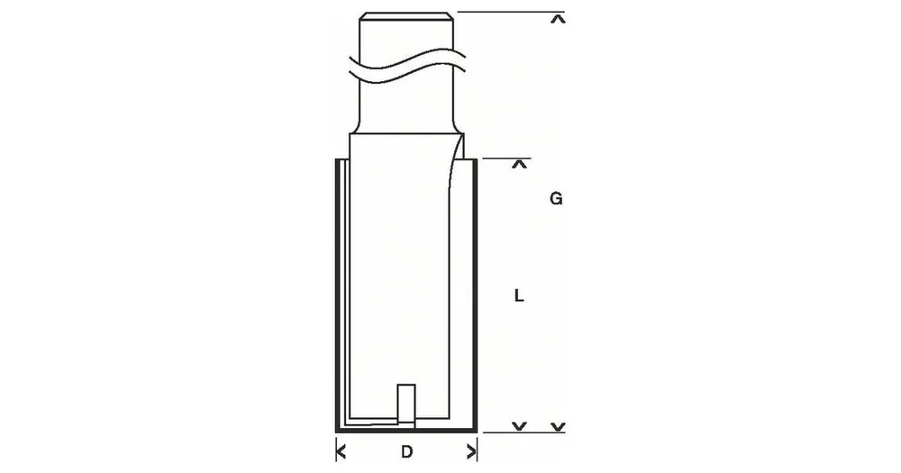 BOSCH Nutfräser 8 mm, D1 8 mm, L 31,8 mm, G 70 mm 2608629359 Begrenztes Angebot