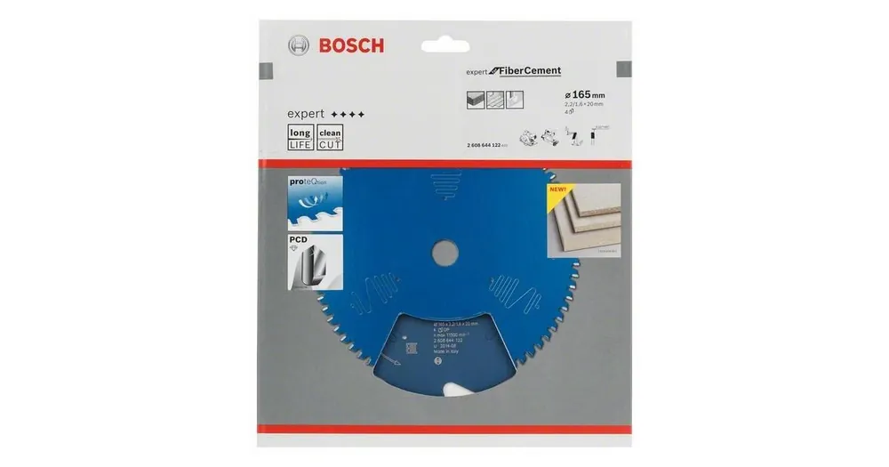 BOSCH Sägeblatt Expert für Faserzement 165 x 20 x 2,2 mm, 4 2608644122 Must-Have