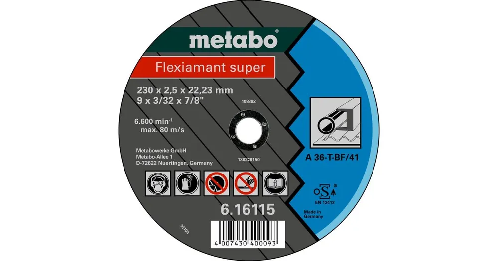 Kracherpreis METABO Trennscheibe - Stahl, Blech 125x2,0x22,2 616107000