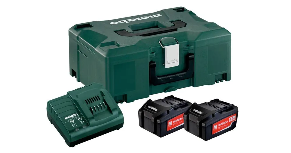 Kracherpreis METABO Basisset (Ladegerät + Akkus) 18V / 2 x 4,0 Ah, ASC 30 - 36 V + Koffer 685064000