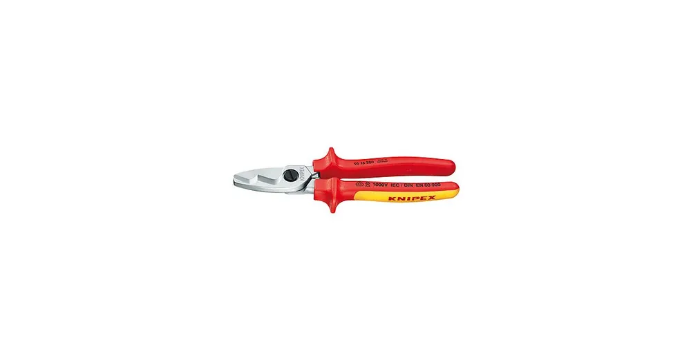 Neuheit KNIPEX Kabelschere Doppelschnitt 200mm 9516200