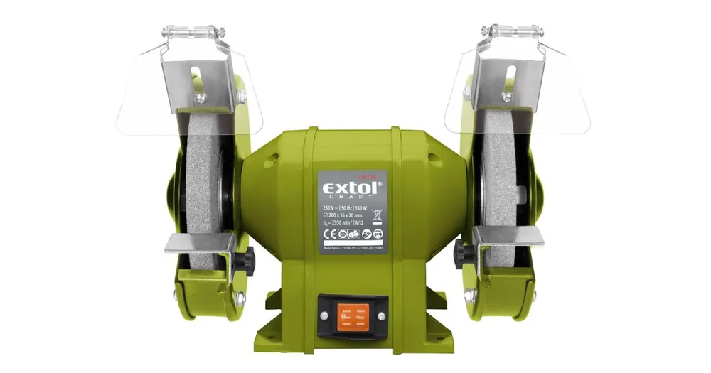 EXTOL CRAFT Tischschleifmaschine, Doppelscheibe 410130 Schneller Versand