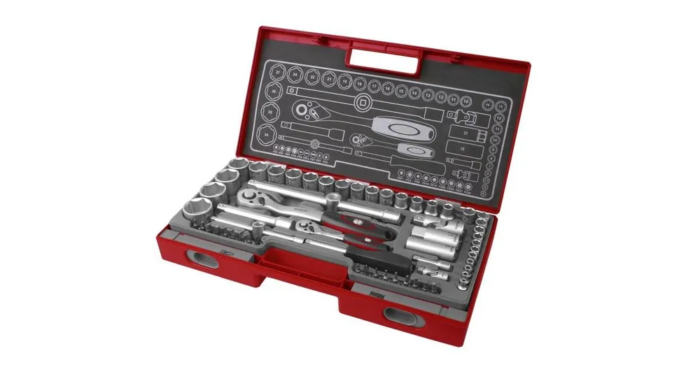 Sale FORTUML Steckschlüsselsatz, 60 Stück, 1/4", 1/2" 4700011