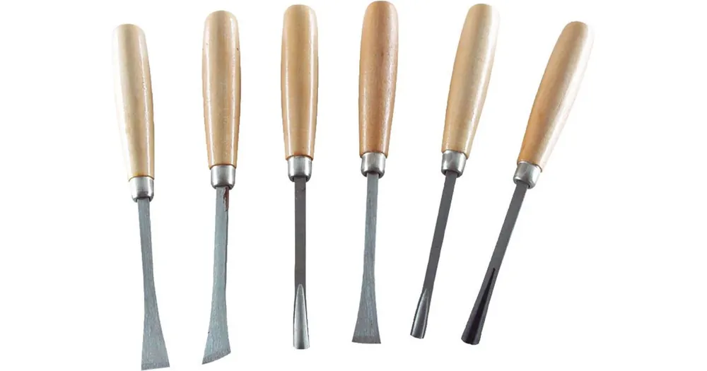 Geprüft EXTOL CRAFT Schnitzmeißel mit Holzgriff, 6-teiliges Set