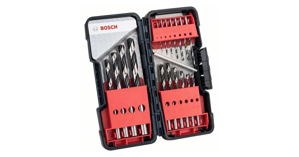 Heißes Angebot BOSCH 18-teiliges Spiralbohrer-Set HSS PointTeQ ToughBox 2608577350