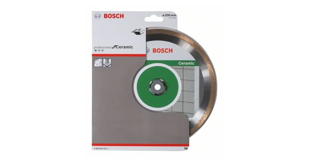 Neu BOSCH Diamant-Trennscheibe Standard für Keramik 200 x 25,40 x 1,6 x 7 mm 2608602537
