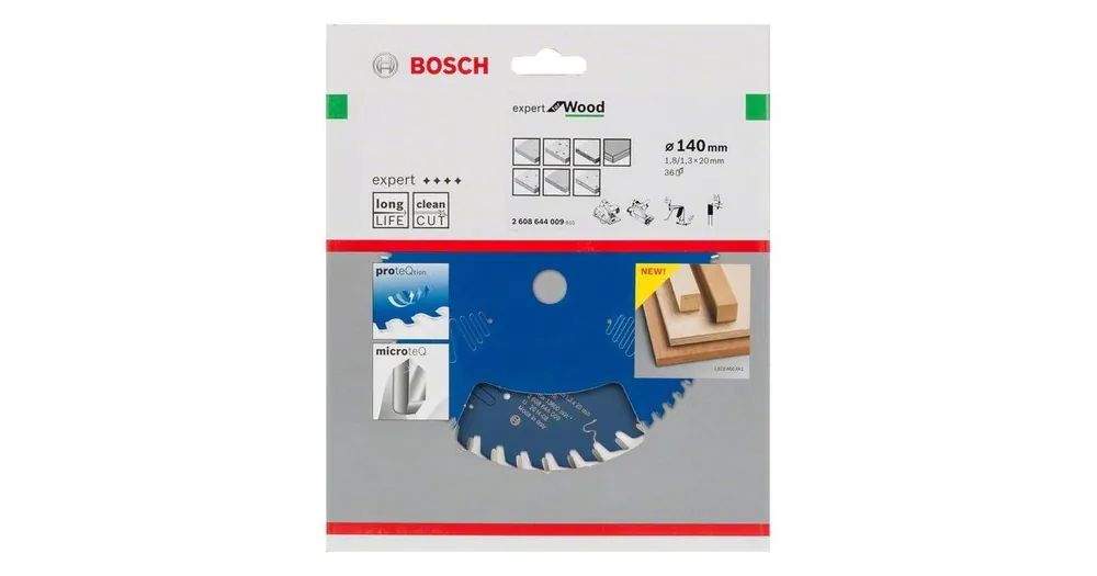 Saisonangebot BOSCH Sägeblatt Expert für Holz 140 x 20 x 1,8 mm, 36 2608644009
