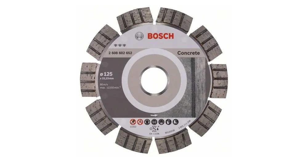 BOSCH Diamant-Trennscheibe Best for Concrete 125 x 22,23 x 2,2 x 12 mm 2608602652 Sonderangebot