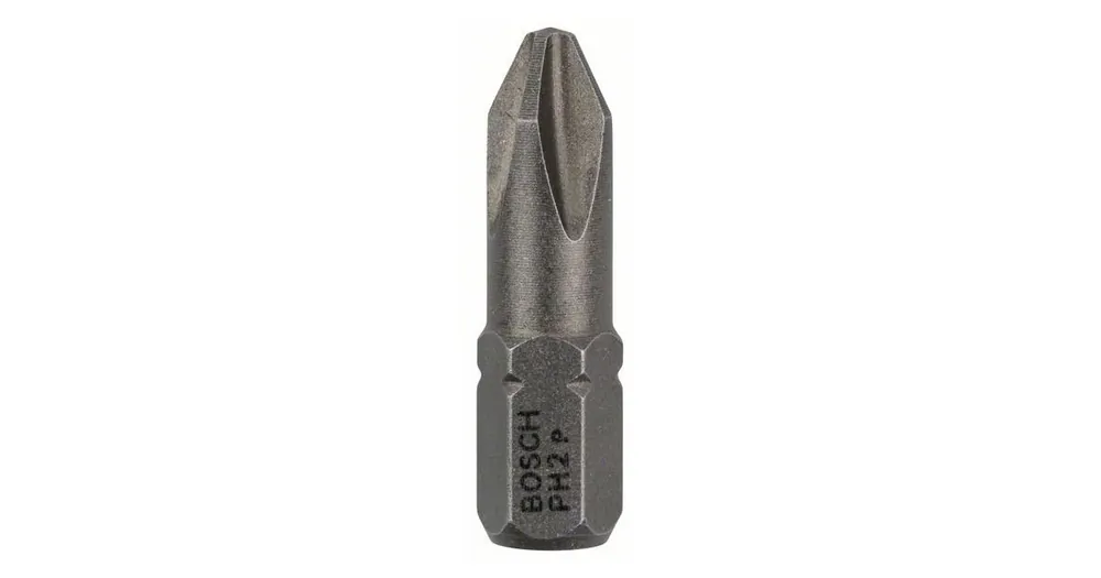 BOSCH Schraubendreher-Bit extra hart Extra-Hart PH 2, 25 mm (25 Stück) 2607001513 Zertifiziert