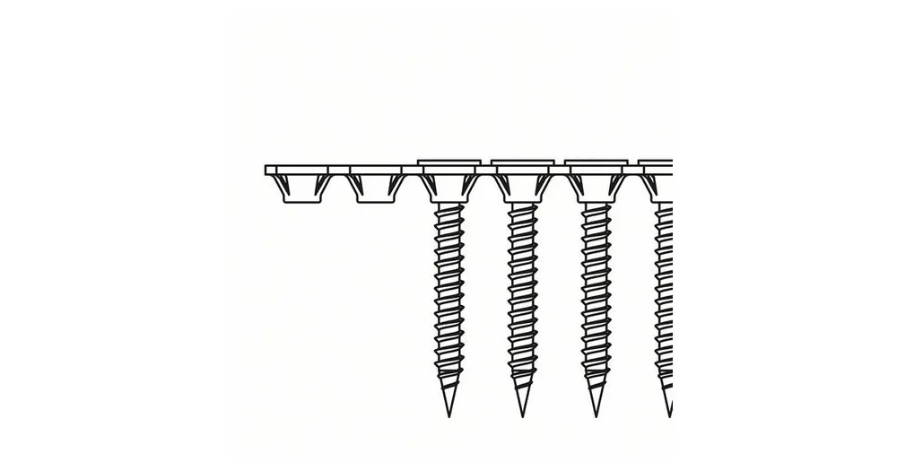 BOSCH Schnellschnittschraube Feingewinde 3,9 x 25 SF; 25 mm (1000 Stück) 2608000550 Garantierte Lieferung