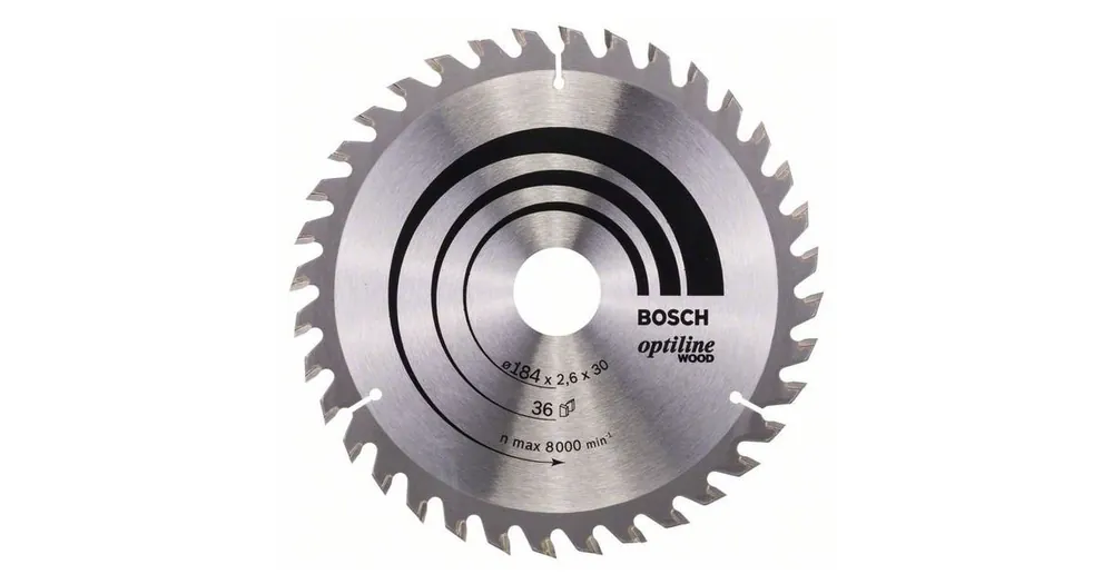 BOSCH Sägeblatt Optiline Wood 184 x 30 x 2,6 mm, 36 2608640611 Direkt Vom Hersteller