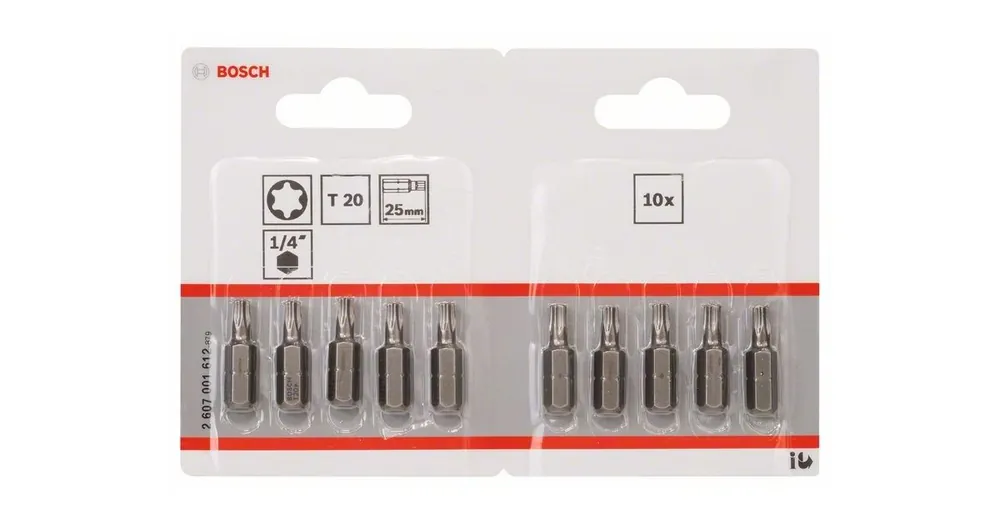 BOSCH Schraubendreher-Bit extra hart Extra-Hart T20, 25 mm (10 Stück) 2607001612 Direkt Vom Hersteller