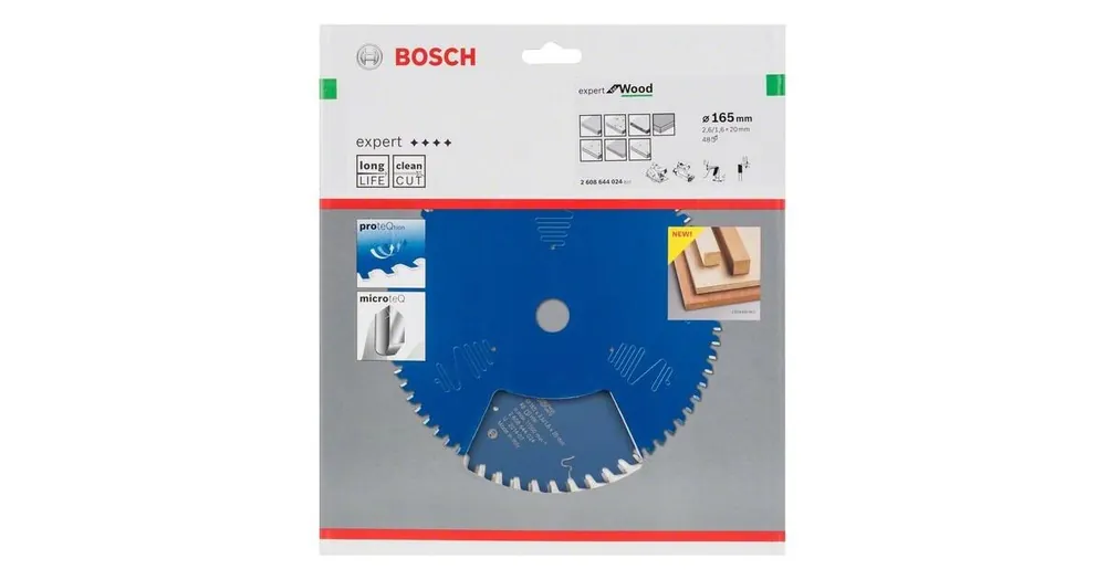 BOSCH Sägeblatt Expert für Holz 165 x 20 x 2,6 mm, 48 2608644024 Sale