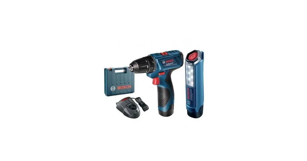 Angebot BOSCH Akku-Bohrschrauber 2x2,0Ah + GLI 12V-300 06019G8004