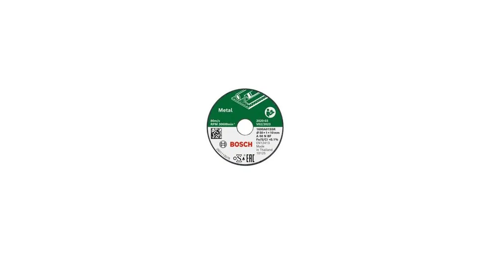 BOSCH Trennscheibe Metall 50x1x10mm, 3 Stück 1600A01S5Y Jetzt Kaufen