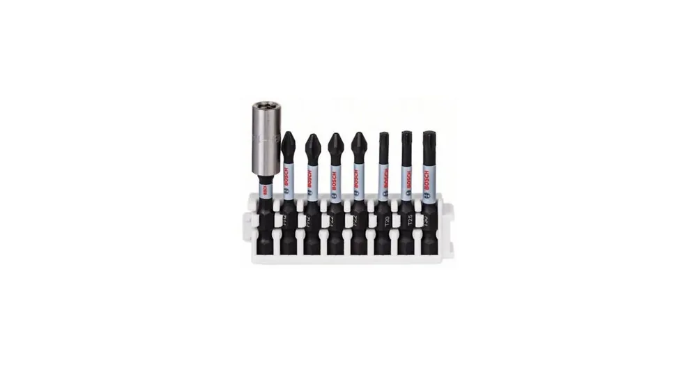 Jetzt Bestellen BOSCH Impact Control Schraubbits-Set, 8-teilig, 2×PH2;2×PZ2;1×T20;1×T25;1×T30 2608522326