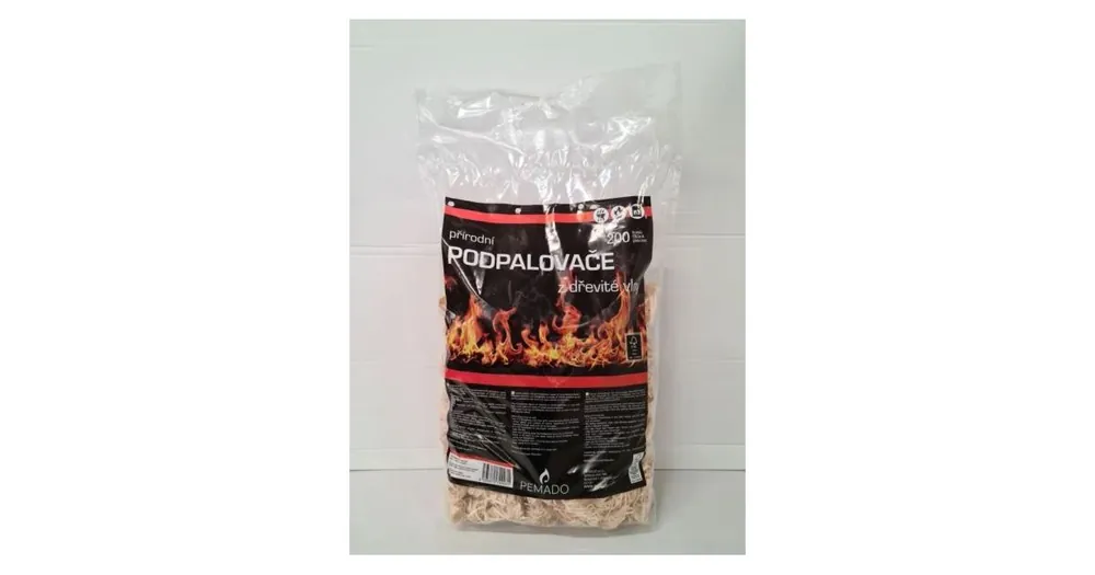 Geprüft PEMADO Holzwolle Feuerstarter (200 Stück pro Packung) FSC200