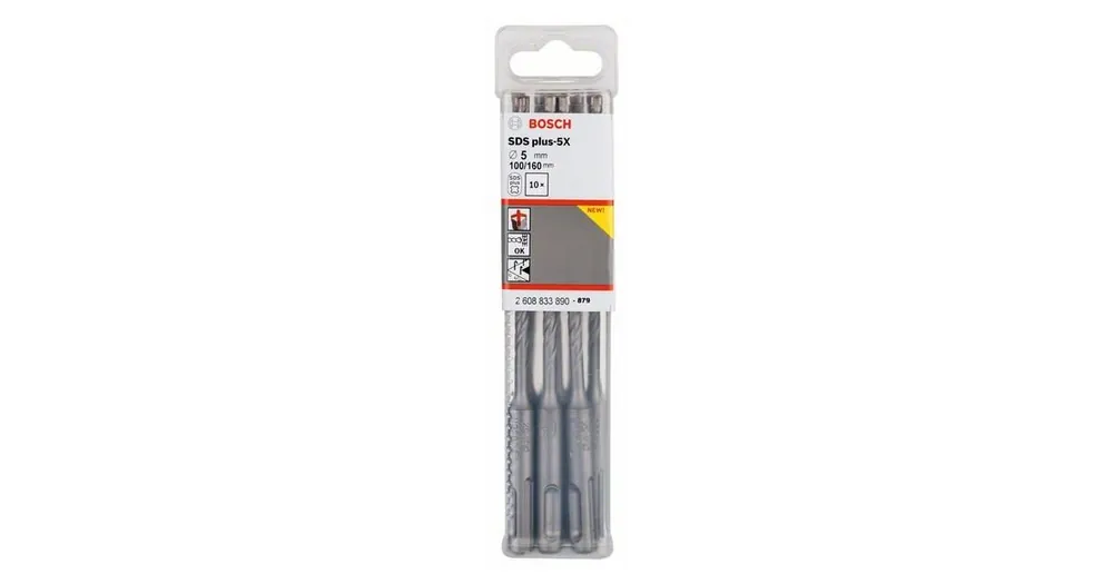 Schneller Versand BOSCH Bohrhammer SDS-plus-5X 5 x 100 x 160 mm (10 Stück) 2608833890
