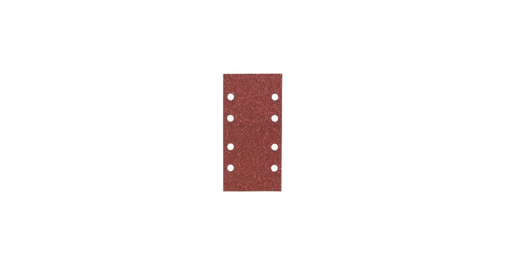 Jetzt Bestellen BOSCH Schleifpapier 93x185mm, G40, 8 Löcher, Klettverschluss, (10 Stück) 2609256A80